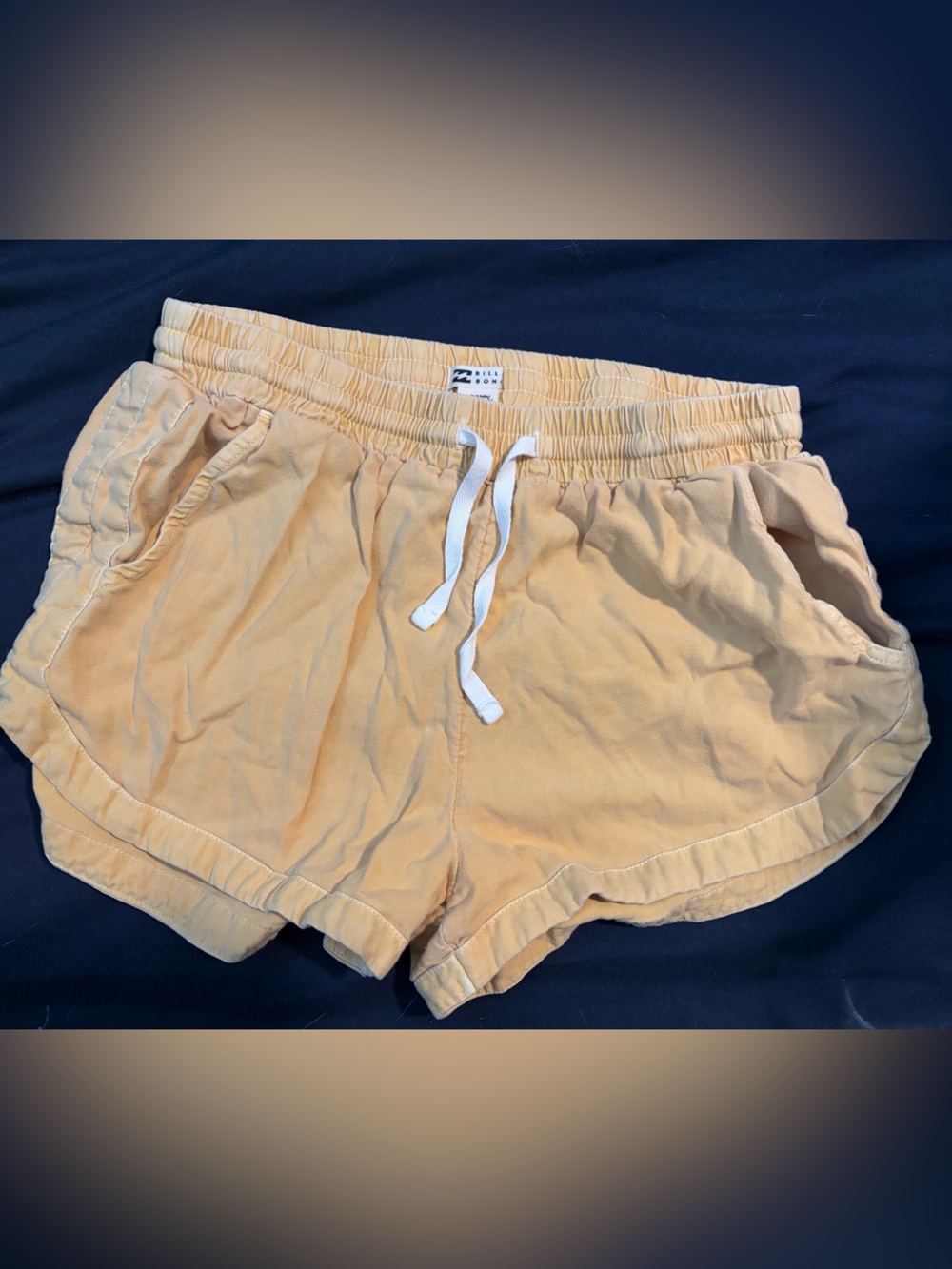 Casual Women's Drawstring Shorts -soft yellow